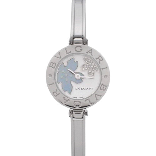 B.zero1 BZ22S SS Stainless Steel Quartz White Silver