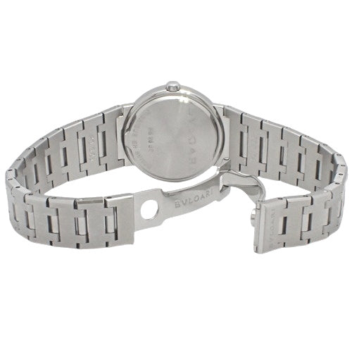 [2021 Warranty] Bvlgari Bvlgari BB26SS Stainless Steel Quartz Watch, Purchased in August 2021, Black and Silver