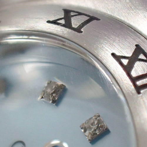 [Warranty included] Constellation Mini 1567.86 Stainless Steel Quartz 12P Diamond Bezel Blue Silver Purchased December 2003