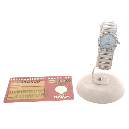 [Warranty included] Constellation Mini 1567.86 Stainless Steel Quartz 12P Diamond Bezel Blue Silver Purchased December 2003