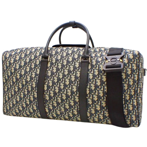 Dior Oblique Jacquard Lango 50 双向单肩包，旅行帆布