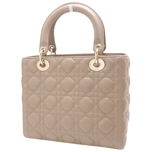 カナージュ レディディオール Lady Dior バッグ ミディアム 2WAY ショルダー 肩掛け ラムスキン