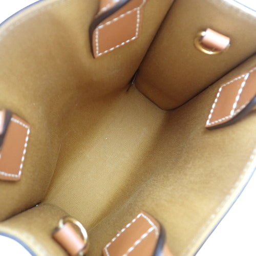 Mini Vertical Cabat, Calfskin, Triomphe Canvas, Tan, 194372BZK.04LU (currently in production as of May 2024), 2-way shoulder bag/crossbody bag, mini bag.