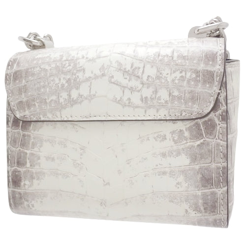 Twist PM Himalayan Crossbody Shoulder Bag with Chain, Crocodile and Sahara