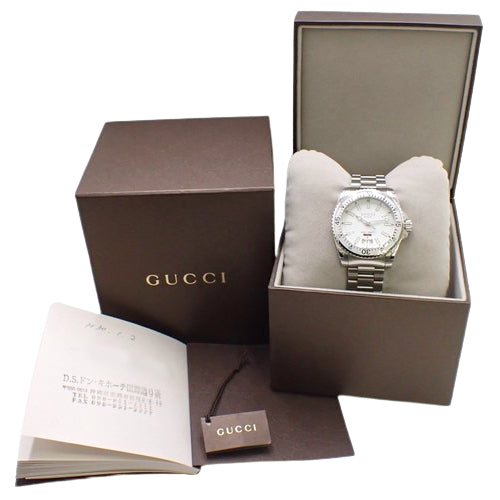 [Warranty included] DIVE YA136302 Stainless Steel Quartz Watch, Purchased January 2018, White/Silver