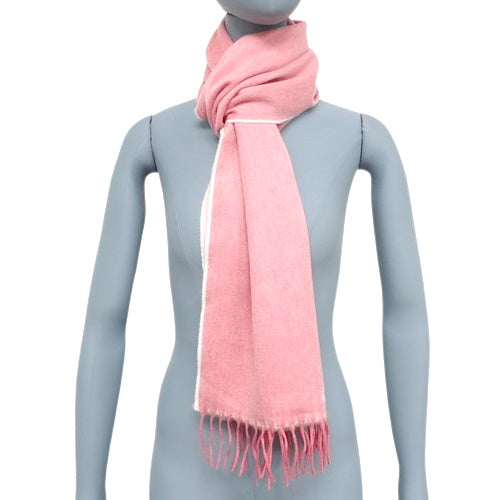 Double Cashmere Scarf, Apparel, Fashion Accessory, Triangle Logo, Cashmere, 1FS009