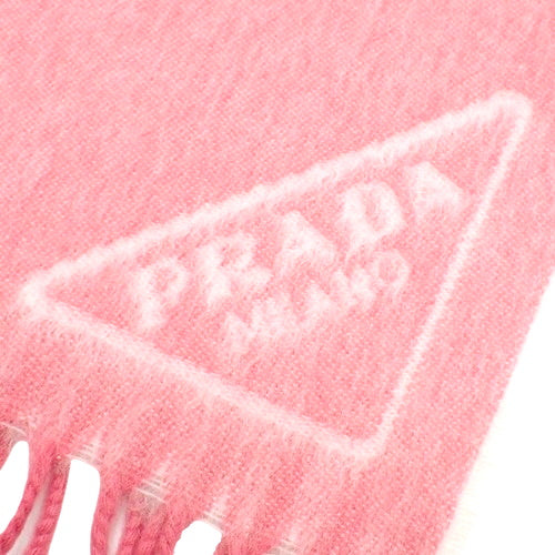 Double Cashmere Scarf, Apparel, Fashion Accessory, Triangle Logo, Cashmere, 1FS009