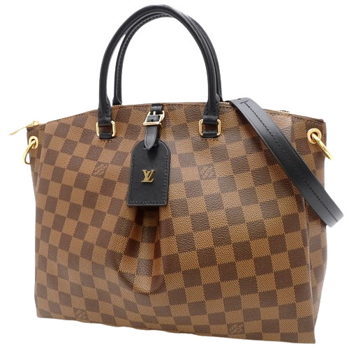 Damier Ebene Odeon Tote MM 2-way Shoulder Bag in Damier Ebene Canvas N45283 (Current as of May 2024)
