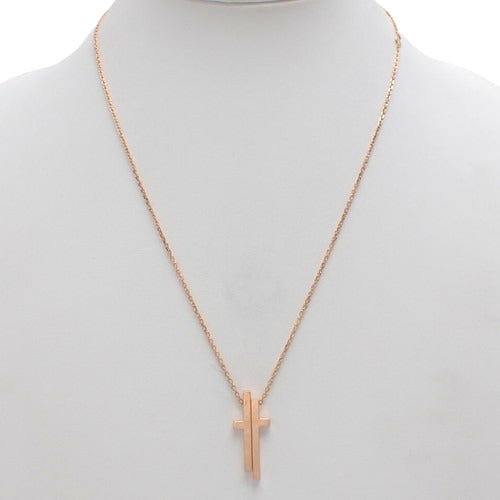 Separate Cross, Pink Gold (K18PG), Accessory, Jewelry