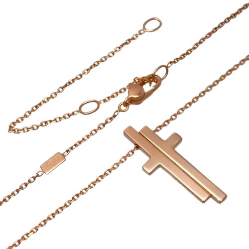 Separate Cross, Pink Gold (K18PG), Accessory, Jewelry