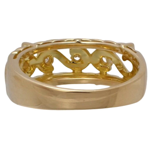 Diamond ring, 0.07 carats, yellow gold (K18YG), accessory, jewelry.