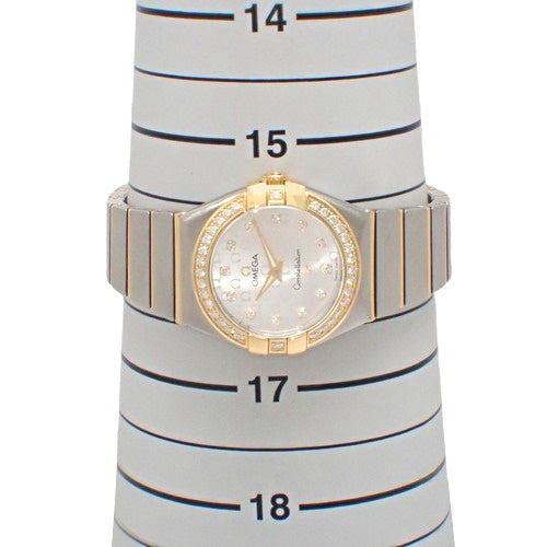 [Warranty included] Constellation 27 123.25.27.60.52.002 YG/SS Quartz Bezel Diamond Silver