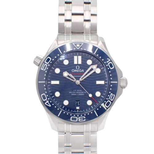 [2024 Warranty] Seamaster Diver 300 210.30.42.20.03.001 Stainless Steel Automatic Watch, Blue and Silver, Purchased in February 2024