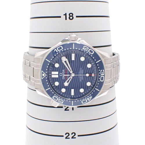 [2024 Warranty] Seamaster Diver 300 210.30.42.20.03.001 Stainless Steel Automatic Watch, Blue and Silver, Purchased in February 2024