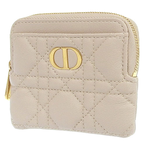 カナージュ Dior Caro Lavender ウォレット カードケース ミニ財布 カーフ パウダーベージュ S5177UWHC_M51U