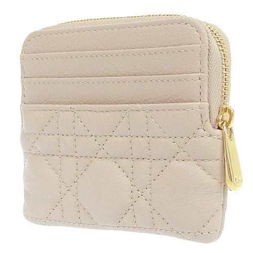 カナージュ Dior Caro Lavender ウォレット カードケース ミニ財布 カーフ パウダーベージュ S5177UWHC_M51U