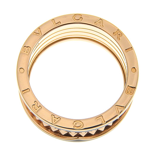 B-zero1 B-zero1 Rock Ring, 18K Pink Gold, PG, Ceramic, Accessory, Jewelry, B-zero1, Size 23 (63)