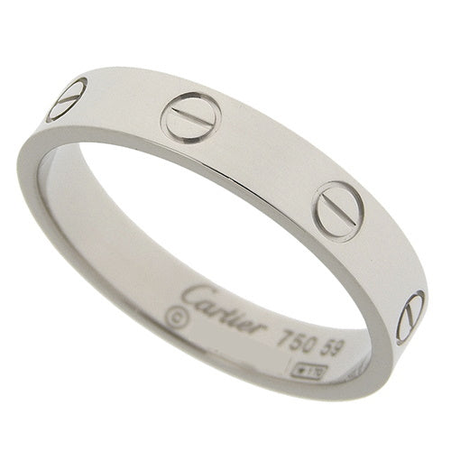 LOVE ウェディング リング ホワイトゴールド K18WG アクセサリー ジュエリー