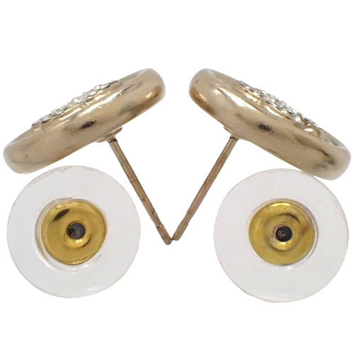 ココマーク ラインストーン サークル ピアス メタル(GP) ラインストーン アクセサリー ジュエリー 丸型