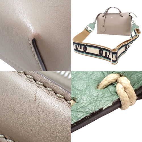 By The Way Medium Leather Bag, Greige, 8BL146, 2-way shoulder bag (can be carried as a shoulder bag or crossbody bag)