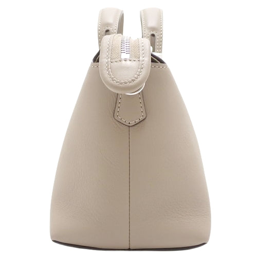 By The Way Medium Leather Bag, Greige, 8BL146, 2-way shoulder bag (can be carried as a shoulder bag or crossbody bag)