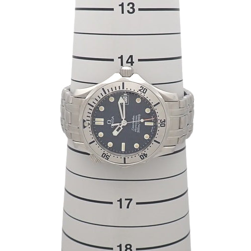 Seamaster 300m 2562.80 Stainless Steel SS Quartz Navy Silver