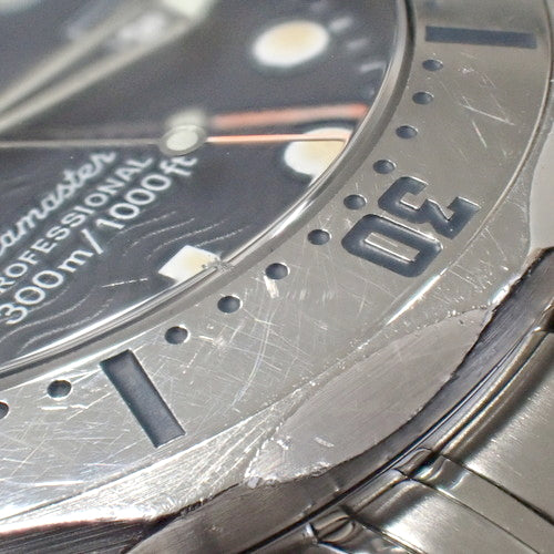 Seamaster 300m 2562.80 Stainless Steel SS Quartz Navy Silver