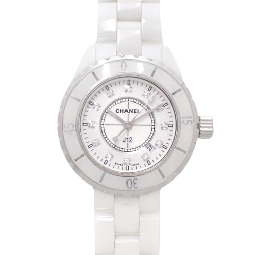[Warranty included] J12 33 H1628 Ceramic CE Quartz 12P Diamonds Purchased August 2008 White White