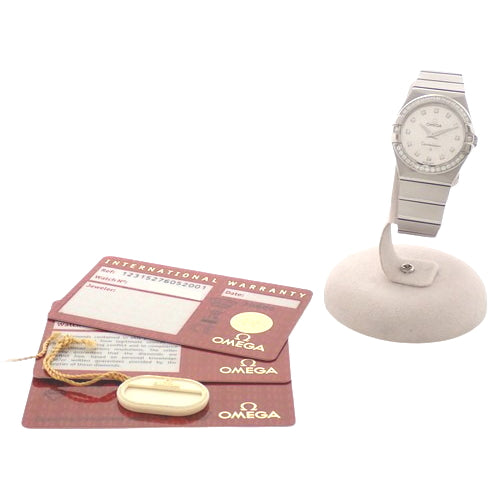 [Warranty included] Constellation 123.15.27.60.52.001 Stainless Steel Quartz Diamond Bezel Silver