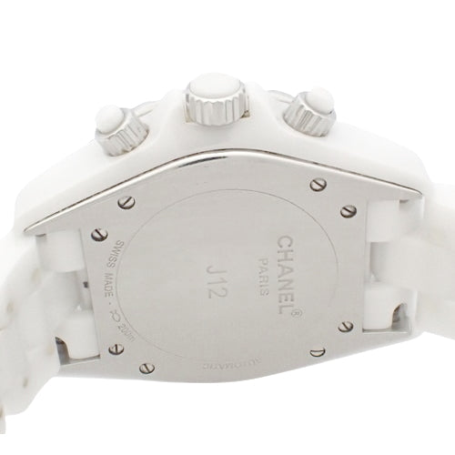 J12, Chronograph 41mm H2009 White Ceramic CE/SS Automatic 8PD White
