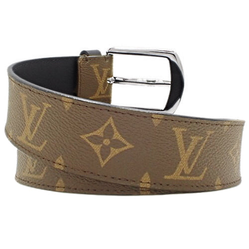 Monogram Macassar Santur Landscape Belt, 95/38 Monogram Canvas and Leather, M9084