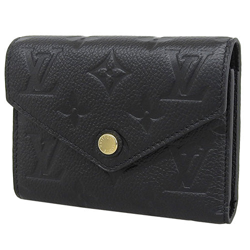 Monogram Empreinte Portefeuille Victorine Tri-fold Mini Wallet in Monogram Empreinte Noir, M64060 (current model as of May 2024)