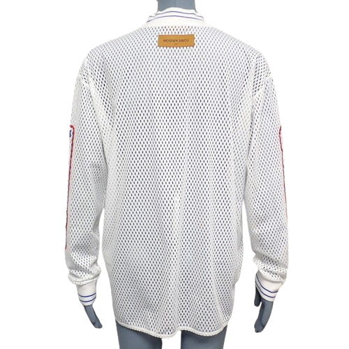 グラフィックメッシュ Tシャツ 長袖 アパレル ファッション L ポリエステル