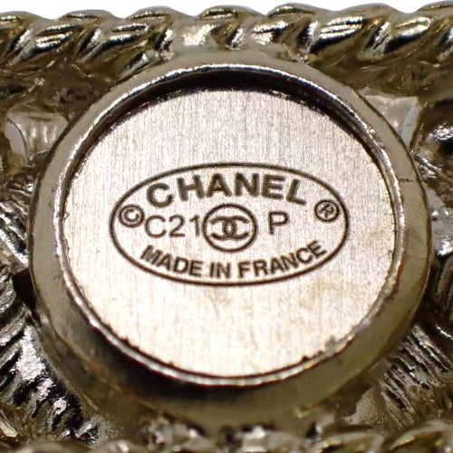 CC Mark Barrette, Fashion Accessory, Hairpin, Hair Clip, Metal (GP), Rhinestone, Fake Pearl, C21P Engraving