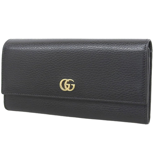 GGマーモント ダブルG レザー コンチネンタルウォレット 2つ折り 二つ折り レザー ‎456116 CAO0G 1000(2024年5月現在現行品)