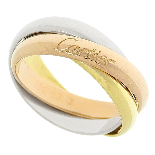 Classic Trinity Ring, White Gold (K18WG), Pink Gold (K18PG), Yellow Gold (K18YG), Accessory, Jewelry, 3-band, Triple Ring