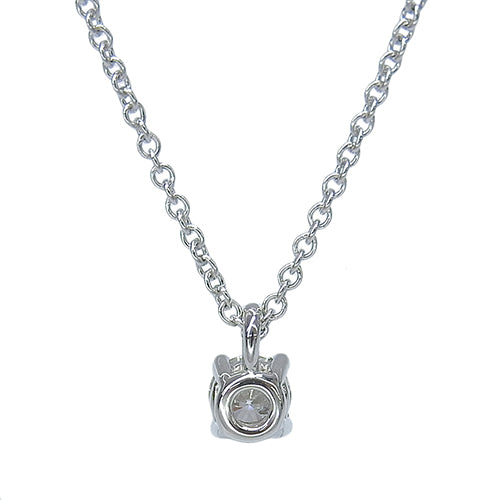Solitaire Diamond Pendant, Diamond, Platinum Pt950, Accessory, Jewelry, 1PD, Single Stone
