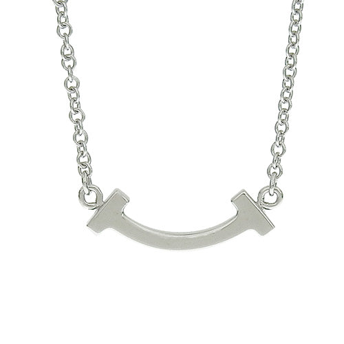 Smile Pendant, Diamond, White Gold (K18WG), Accessory, Jewelry, T Smile