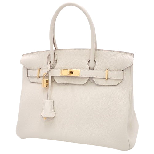 Birkin 30, Toray Clemence, Cre, Gold Hardware, T stamp.