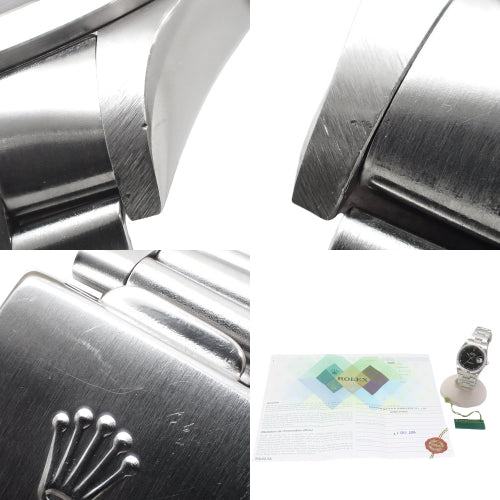 [Warranty included] 16200 Datejust SS Stainless Steel F Series (2003-2004) Automatic Movement Purchased December 2004 Black Silver
