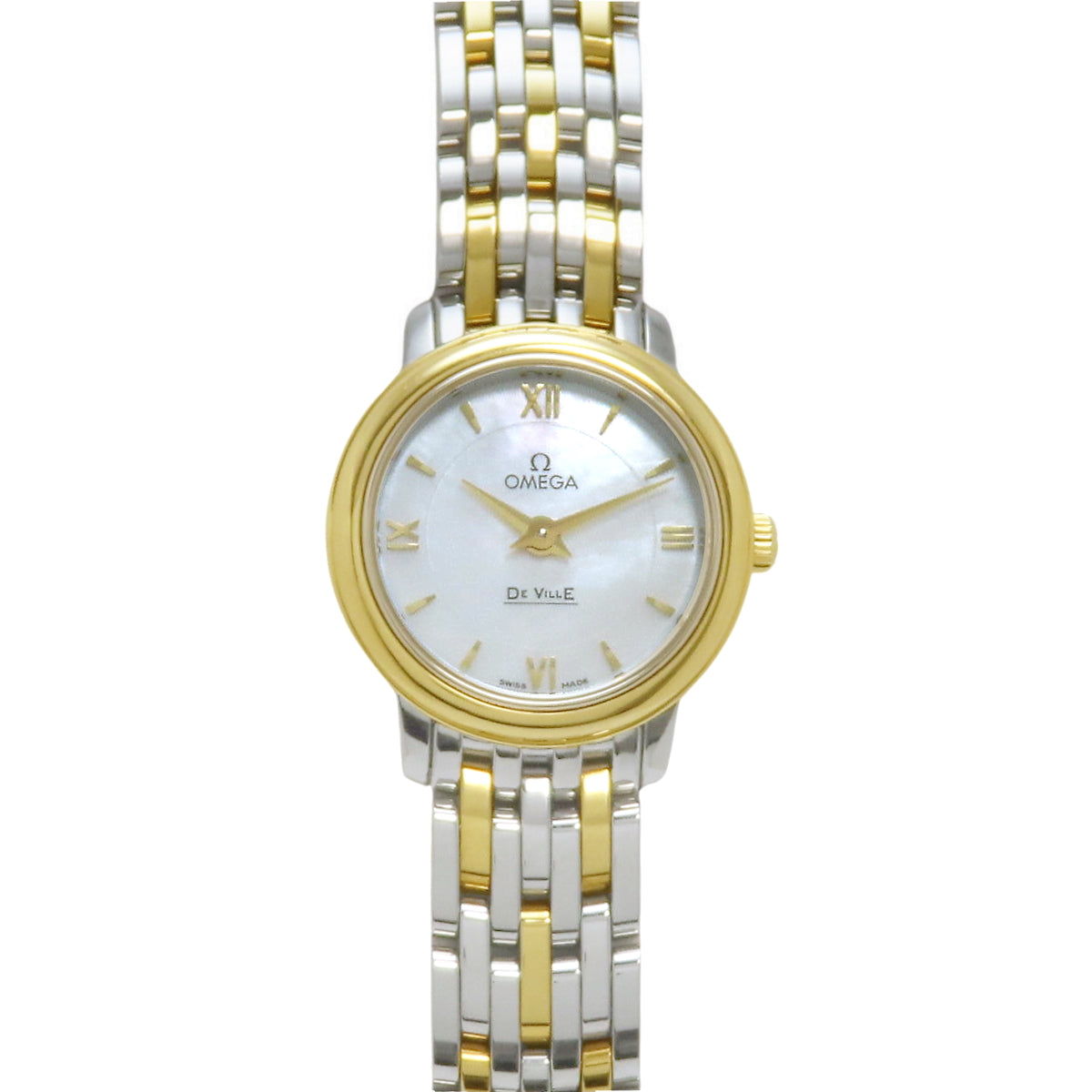 424.20.24.60.05.001 De Ville Prestige SS/YG Quartz White