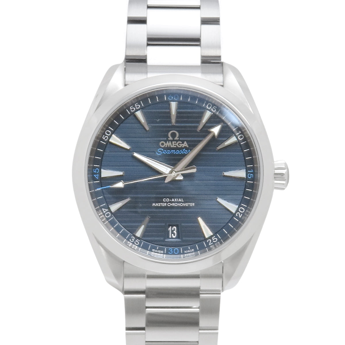 Seamaster Aqua Terra 150m 220.10.41.21.03.001 Stainless Steel Automatic Watch, Purchased in May 2021, Blue and Silver