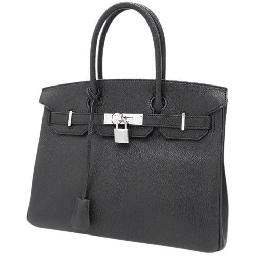 Birkin 30, Coromandel, Palladium hardware, Black, Silver hardware, U stamp.