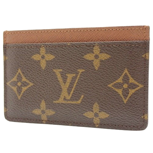 Monogram Porte Carte Sample Card Holder, Business Card Holder, Pass Case, Commuter Pass Case, Monogram Canvas, Armagnac, M61733 (Current as of August 2024)