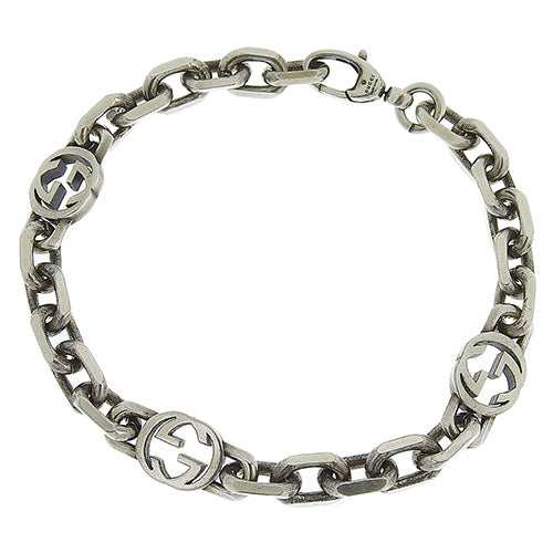 インターロッキング シルバー ブレスレット ‎620798 J8400 0811(2024年8月現在現行品) シルバー925 Sv アクセサリー ジュエリー ダブルG