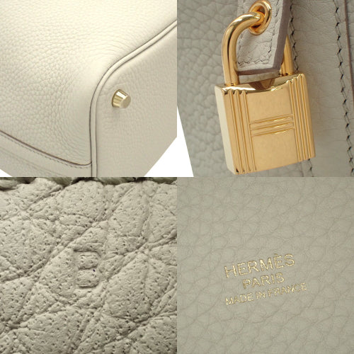 [New] Picotin Lock PM, Toron Clemence, Beton, Gold Hardware, B stamp.