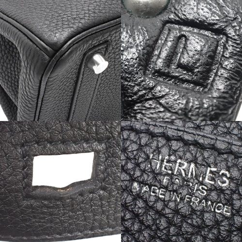 Birkin 25 Togo Tote Bag with Palladium and Silver Hardware, □L Stamp