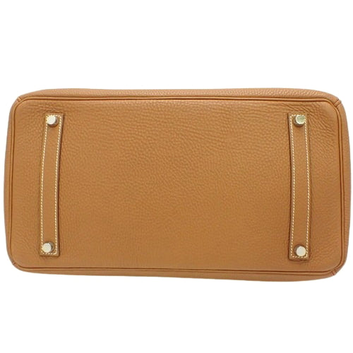 Birkin 35, Togo leather, palladium hardware, gold or silver hardware, □H stamp.