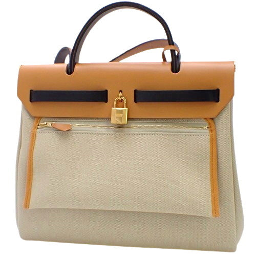 [Unused]  Alerbag Zip PM, Toile Ash leather, beige, black, brown, gold hardware, B stamp.