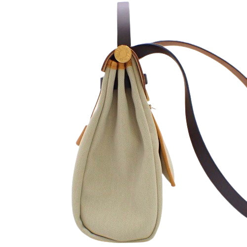 [Unused]  Alerbag Zip PM, Toile Ash leather, beige, black, brown, gold hardware, B stamp.